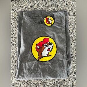 Buc-ee's Beaver Gray Short Sleeve Logo T-Shirt XXL 2XL